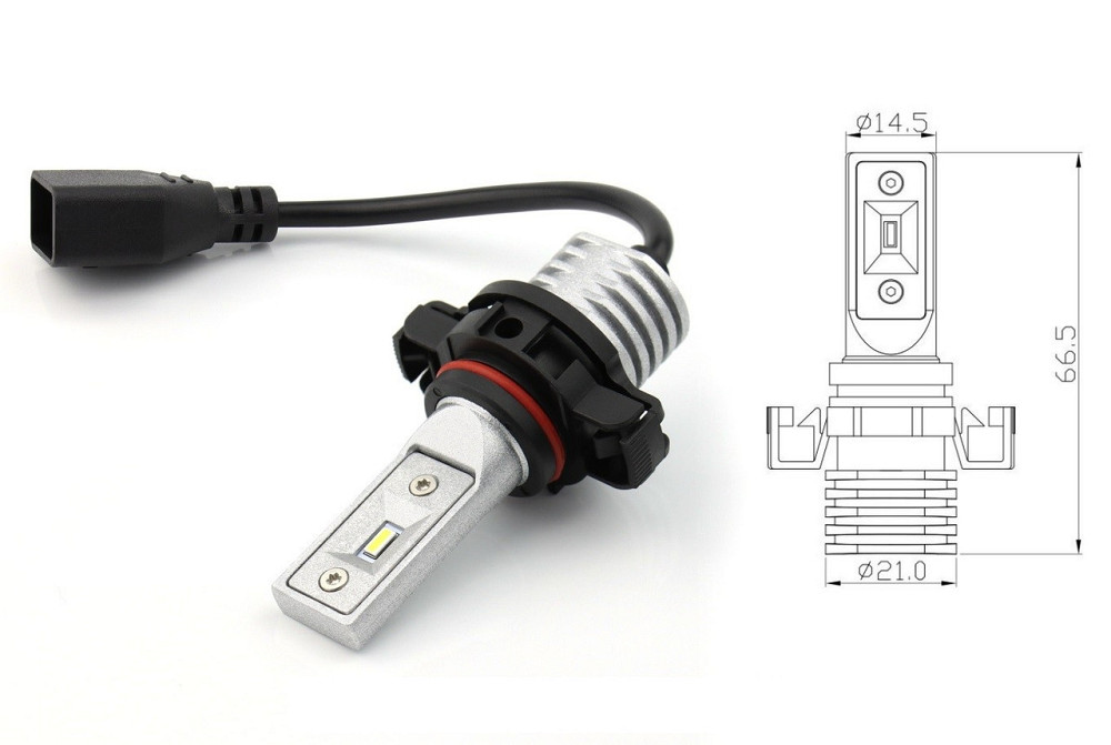 Комплект світлодіодних ламп BAXSTER SE Plus PSX24W PG20/7 6000K 4000Lm 9-32V Харків - фото 3
