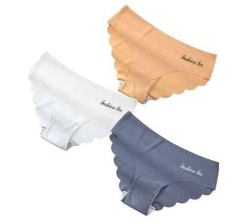 Трусики бесшовные женские, серые, бежевые, белые, XL (48 размер) - в наборе 3шт. 75% нейлон, 25% спандекс Киев