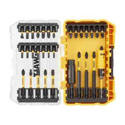 Набор бит DeWALT EXTREME FLEXTORQ, Phillips,Pozidriv,Torx, Slotted,Pz3, T25, 32 шт, кейс (DT70743T) Винница