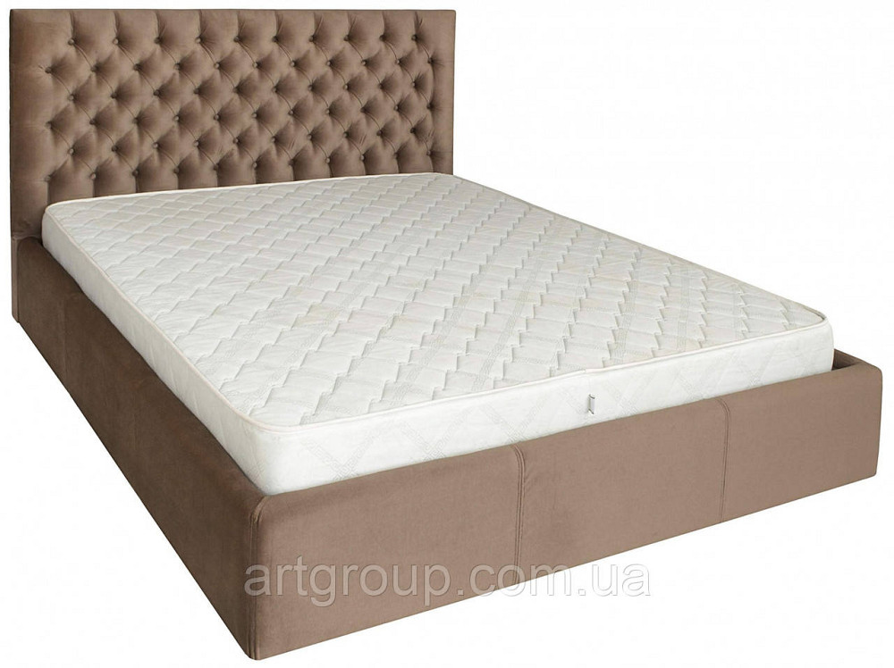 Ліжко Cambridge Comfort 120 х 200 см Missoni 04 З підйомним механізмом та нішою для білизни Світло-коричневий Дніпро - фото 17
