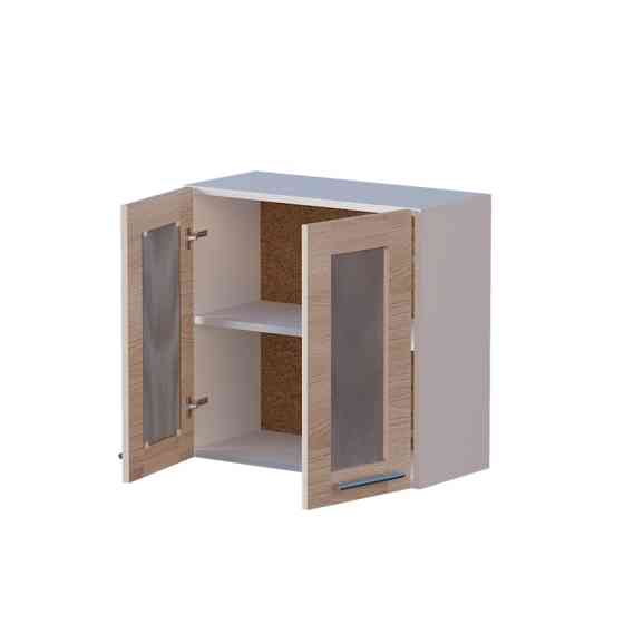 Кухонный модуль витрина Эверест Эко 600 ясень шимо светлый/белый 60х30х58 см (DTM-2802) Львов