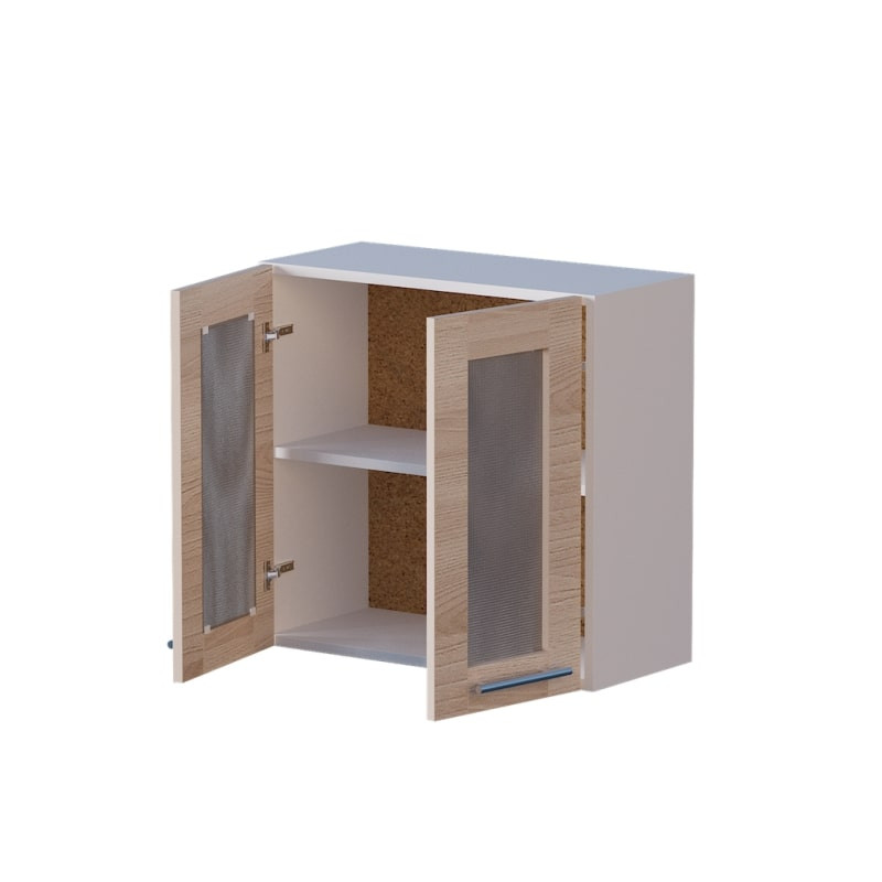 Кухонный модуль витрина Эверест Эко 600 ясень шимо светлый/белый 60х30х58 см (DTM-2802) Львов - изображение 3