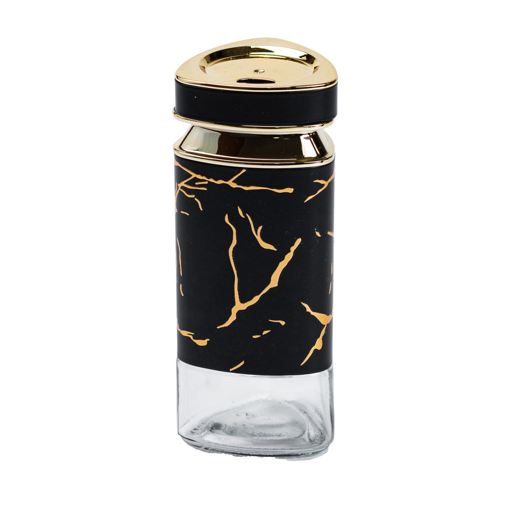TS Kitchen Ємність для спецій скляна 120 мл чорна Коломия - фото 2