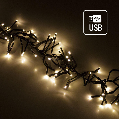 Світлодіодна гірлянда мішура 150 Led 5м 8 режимів теплий колір USB CW-G-150L5U ColorWay Житомир - изображение 6