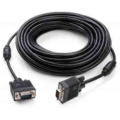 Кабель мультимедийный VGA M to VGA M 15.0m Vinga (VCPVGAF15BK) Винница