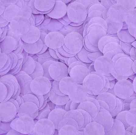 Конфетти кружочки из бумаги 10 г 25 мм сиреневый Киев