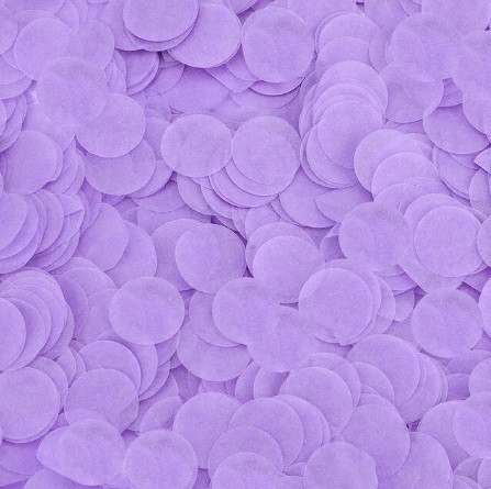 Конфетті кружечки із паперу 10 г 25 мм бузковий Київ - фото 2