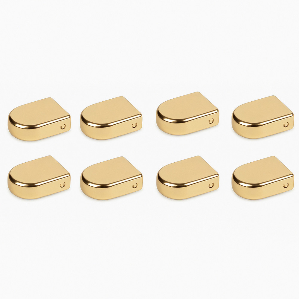 Металеві накінечники для шнурків з фіксацією 4шт золотаві (для кросівок, худі, спортивного одягу) Миколаїв - фото 1