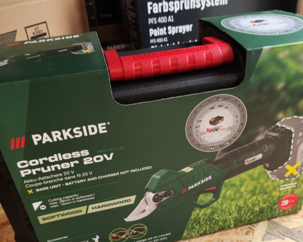 Акумуляторний секатор Parkside 20 В Без акумулятора та зарядного пристрою (PAAS 20-Li B1) Київ - фото 6