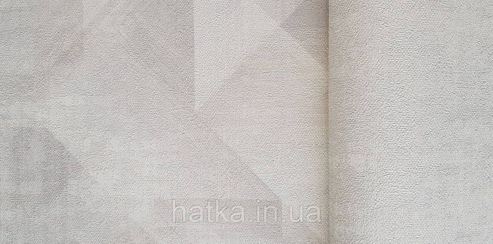 Шпалери вінілові на флізеліні Grandeco Universe метрові абстракція фігури 3д бежеві білі сірі сріблясті Київ - фото 2