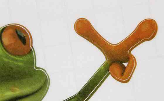 Наклейка на унітаз Жаба 18 на 18 см різнобарвний Київ