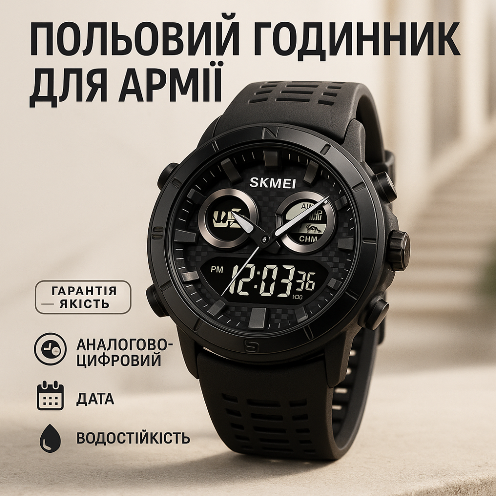 Водонепроникний годинник з гарантією SKMEI, Протиударний годинник Якісний спортивний YH-35 Львів - фото 16