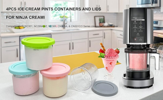 Контейнери для зберігання продуктів, пінти для морозива 4 шт 30027 Луцк