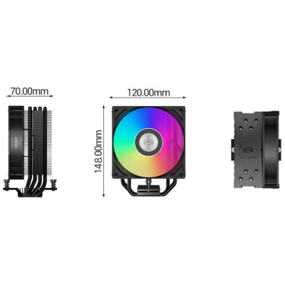 Кулер до процесора PcCooler RT400 ARGB BK Вінниця - фото 8