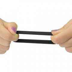 Ерекційні кільця - Power Plus Soft Silicone Pro Ring Black Sex Aura Київ