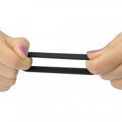 Ерекційні кільця - Power Plus Soft Silicone Pro Ring Black Sex Aura Київ - фото 2