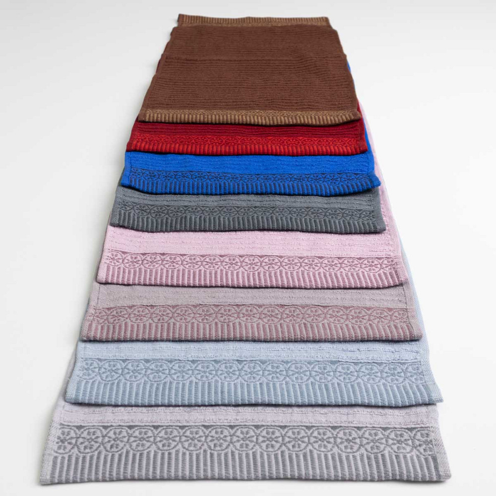 Набір махрових рушників з бордюром 30х50 см 8 шт 400г/м2 GM Textile (8 кольорів) Суми - фото 1