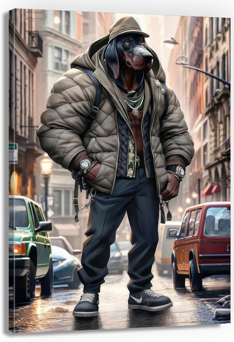 Картина Холсті в спортзал  Собака KLM_2 80x120 см Київ - фото 1