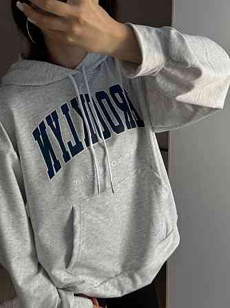Жіноча повсякденна оверсайз худі з накатом турецька двонитка Меланж Одеса