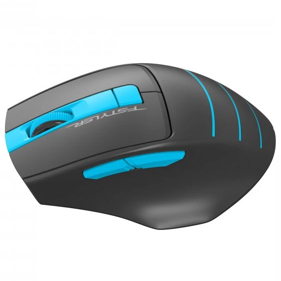 Мишка бездротова безшумна A4 Fstyler FG30S (Blue) чорний/блакитний Житомир - изображение 3