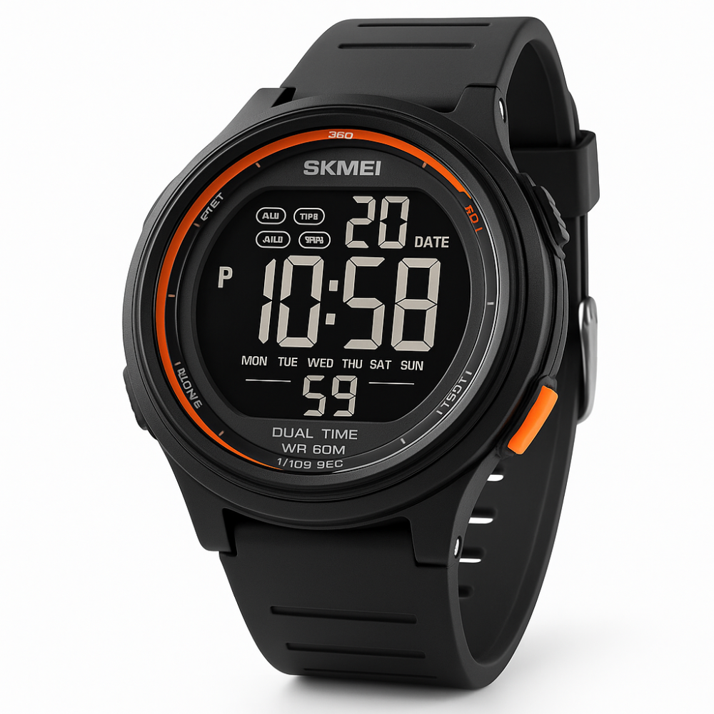 Оригінальний спортивний годинник SKMEI 1841BK, Чоловічий армійський водостійкий тактичний годинник ZH-51 Львів - фото 14