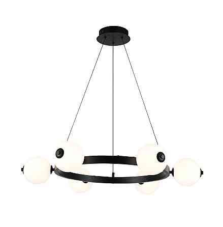 Підвісна LED-люстраVALESO G 2916/6 120W Чорний, 3000K-6500K, пульт 2.4G з затемненням Коломия