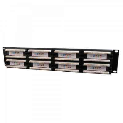 Патч-панель 19" 48xRJ-45 UTP cat.5е, 2U, тип 110 Cablexpert (NPP-C548CM-001) Вінниця