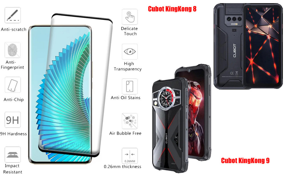 Захисне скло HyperGlass Pro для Cubot KingKong 8, KingKong 9 – максимальна чутливість та захист Київ - фото 2