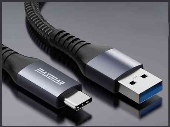 Зарядний кабель Maxonar USB - Type-C 2м Луцьк
