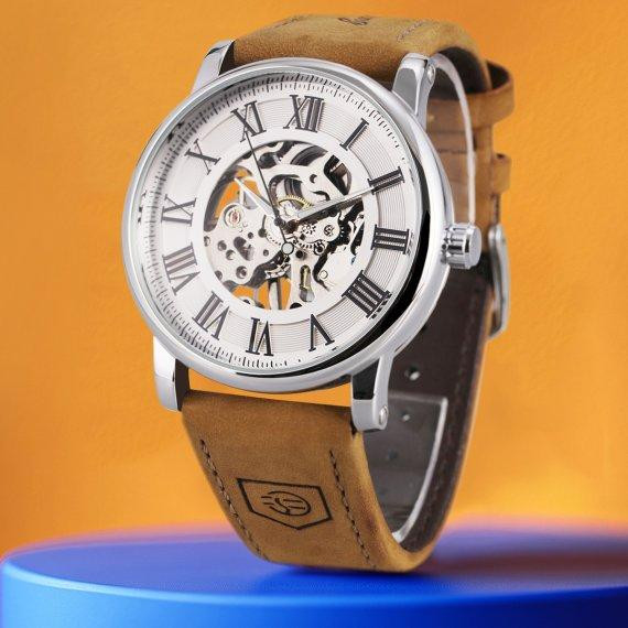 Мужские механические наручные часы Forsining Vintage Pro Винница - изображение 5