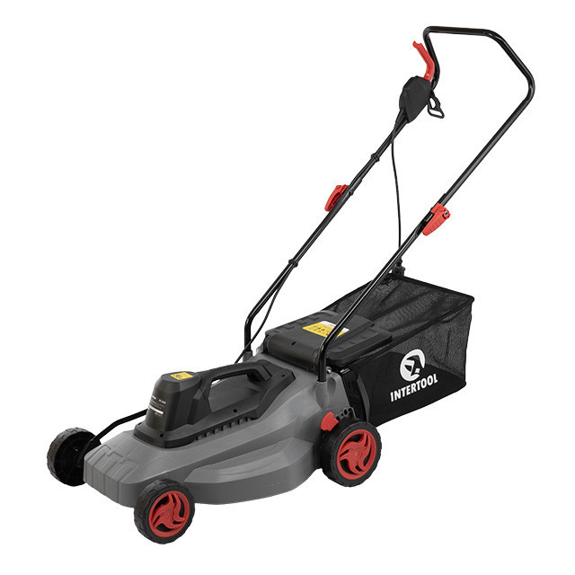 Газонокосарка електрична, 1,8 кВт, 3000 об/хв, ширина зрізання 400 мм, висота зрізання 25-75 мм, контейнер 35 л INTERTOOL DT-2262 Киев - изображение 2