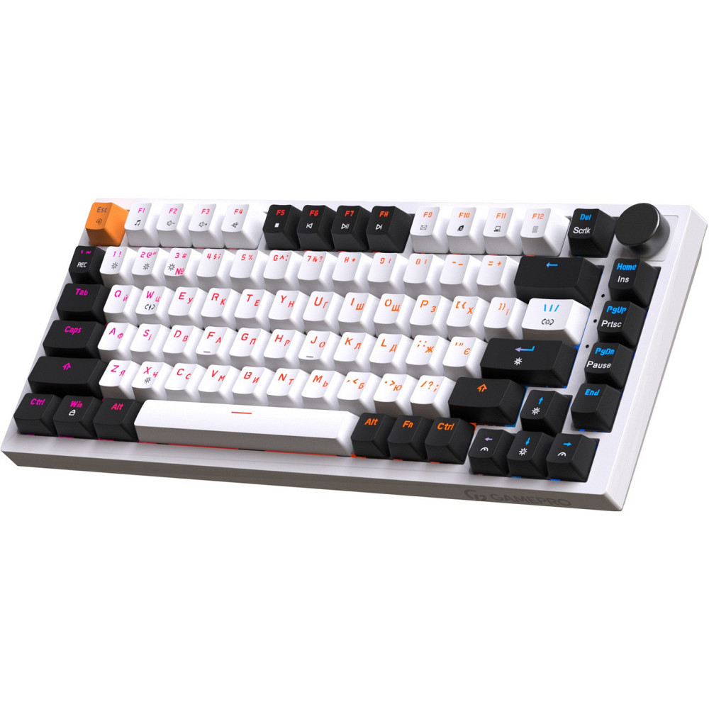 Клавіатура GamePro MK160W (Red) від Hot-Swap RGB White Білий Харків - фото 3