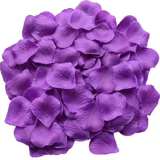 Пелюстки троянд штучні 200 штук 45 на 45 мм бузковий Київ