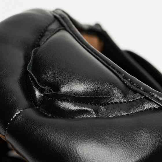 Шолом для боксу з повним захистом тренувальний дитячий чорний Leone Junior Black розмір XS Київ