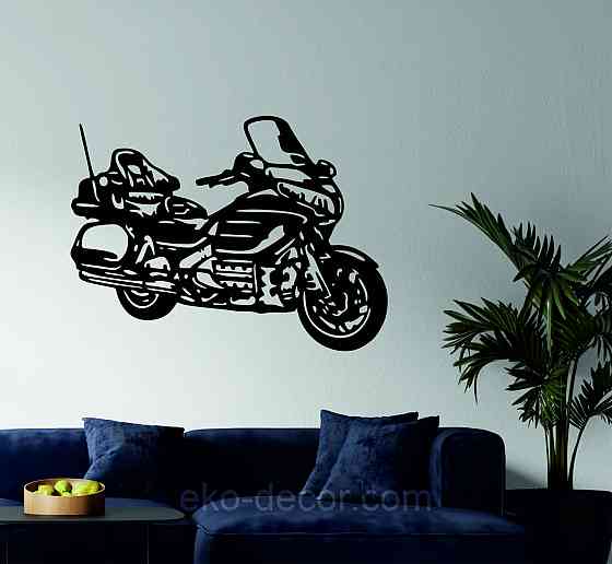 Декоративное настенное Панно «Мотоцыкл» Декор на стену 110*81 см, Черный Киев