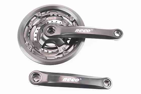 Шатуни "квадрат" 170мм, 42.34.24T MTB, чорні NSP-3001 Киев