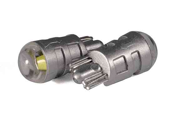 Светодиодная лампа StarLight T10 1 диод Соу 12V 0.5W WHITE / прозрачная линза / серый пластиковый цоколь Харьков