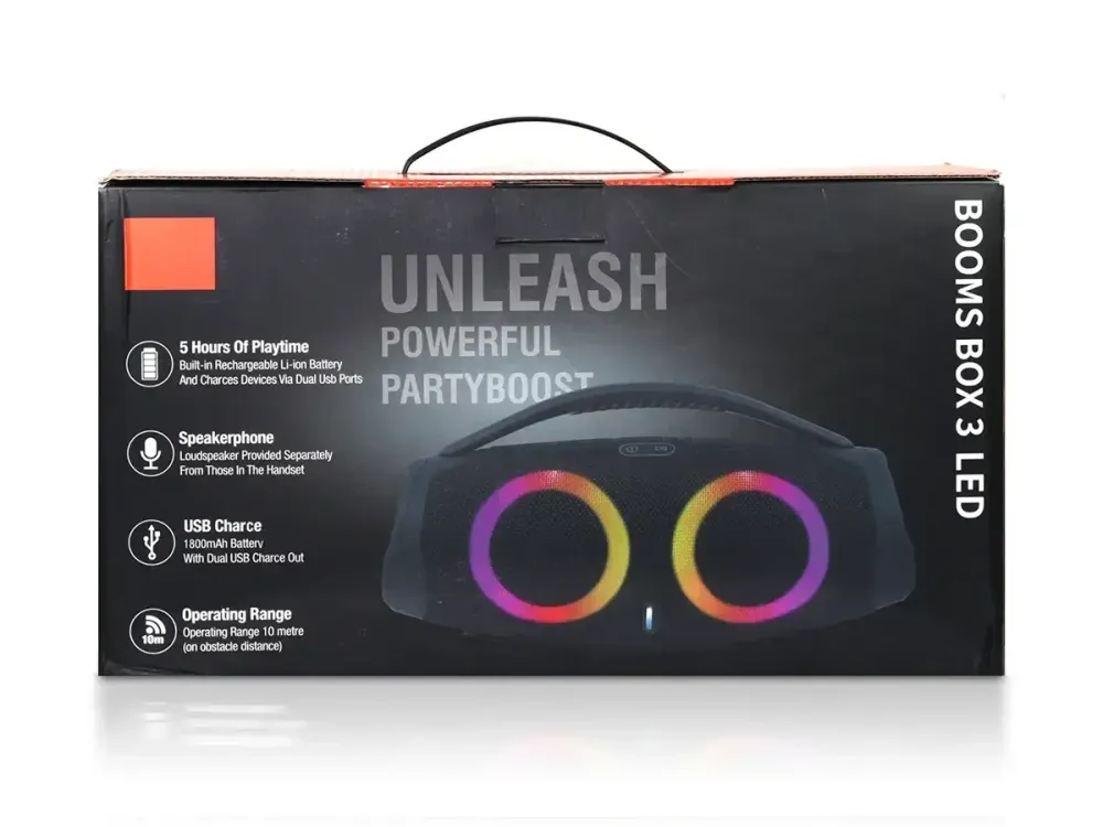 Портативная Bluetooth колонка B21 RGB 20W с подсветкой, FM, PowerBank, TWS и ремнём Одесса - изображение 6