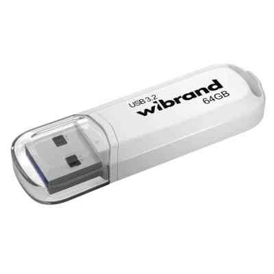 USB флеш накопичувач Wibrand 64GB Marten White USB 3.2 Gen 1 (USB 3.0) (WI3.2/MA64P10W) Вінниця
