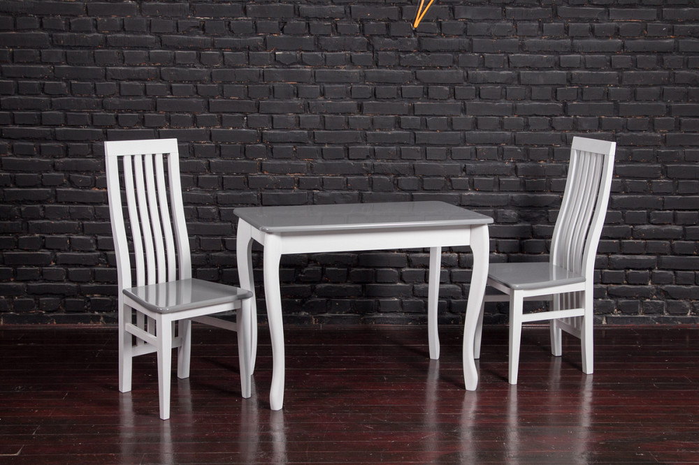 Стіл обідній СМАРТ 1000*600, БУК білий/сірий--- Киев - изображение 2