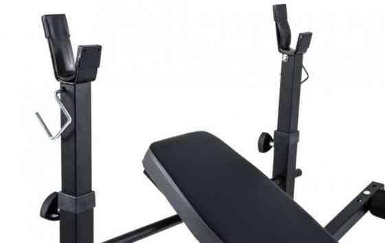 Лавка для жиму + 4 грифа + 85 кг дисків Гантелі, гирі, штанги та диски АВС пластик комплект Київ