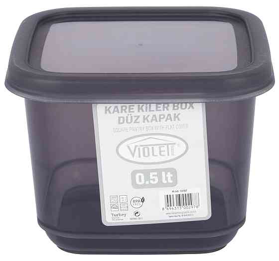 Контейнер для сипучих Violet House 0297 Transparent Black 0.5 л (6859644) Київ