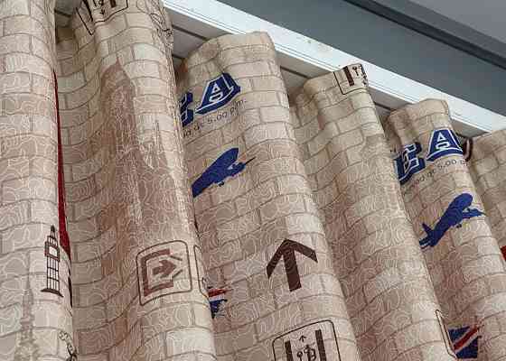 Шторна тканина, фотоштори з різнокольоровим принтом, колекція "Лондон" колір різнокольоровий 914ш Київ