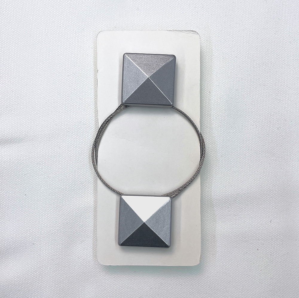 Магниты для штор и гардин Квадрат набор 2 шт Серебристый (81-134) Киев - изображение 6