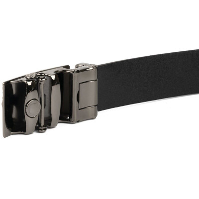 Ремінь Vintage З автоматичною пряжкою з візерунком Чорний (20251) Вінниця - фото 7