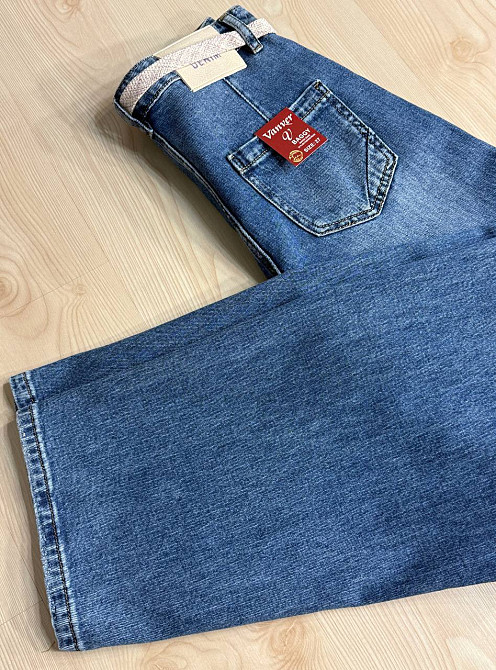 Джинси жіночі Vanver 2009 skater jeans банани з поясом сині, синій, 25, 25, 69 см, 98 см Київ - фото 14