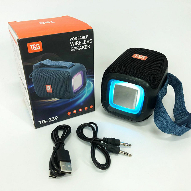 Колонка з подсвечиванием портативная TG339, Bluetooth колонка с освещением bluetooth бюджетная KN-89 Львов - изображение 2