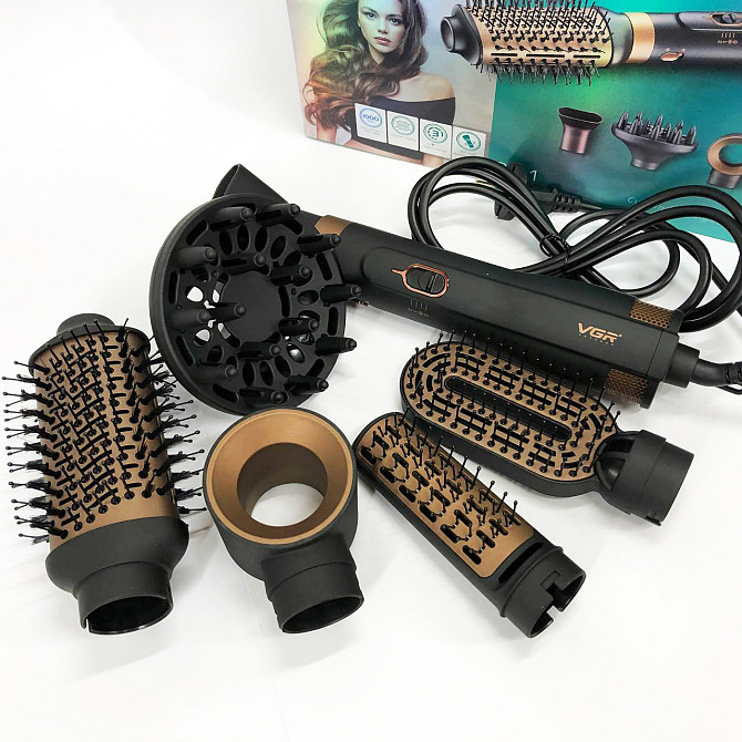 Фен для ломких волос VGR V-491, Фен брашинг, Фен-брашинг для волос, Фен QV-691 щетка выпрямитель Киев - изображение 2