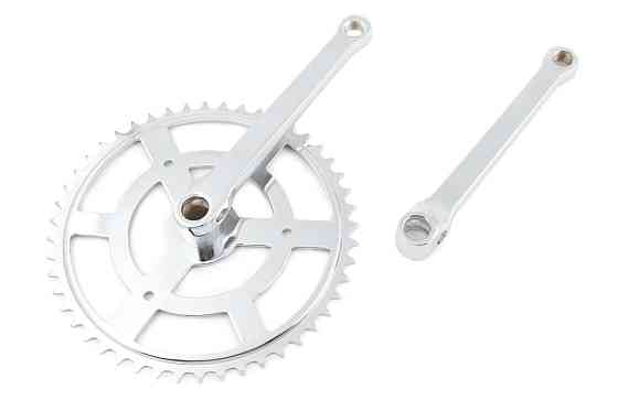 Зірка велосипедна (передня) 48T (+2 шатуни L-17 см, під коло, хром) Мукачево