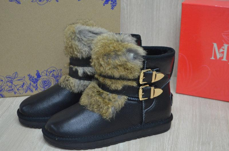 ITTS Угги жіночі ITTS чорні натуральна шкіра з хутром штучним размер 36р. (8801-1) Коломыя - изображение 7